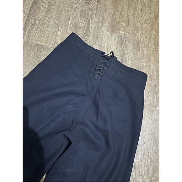 Vintage Military Wool USS Ranger Enlisted Top and Pants Navy Wool Wide Leg Sz 30 - Picture 9 of 15